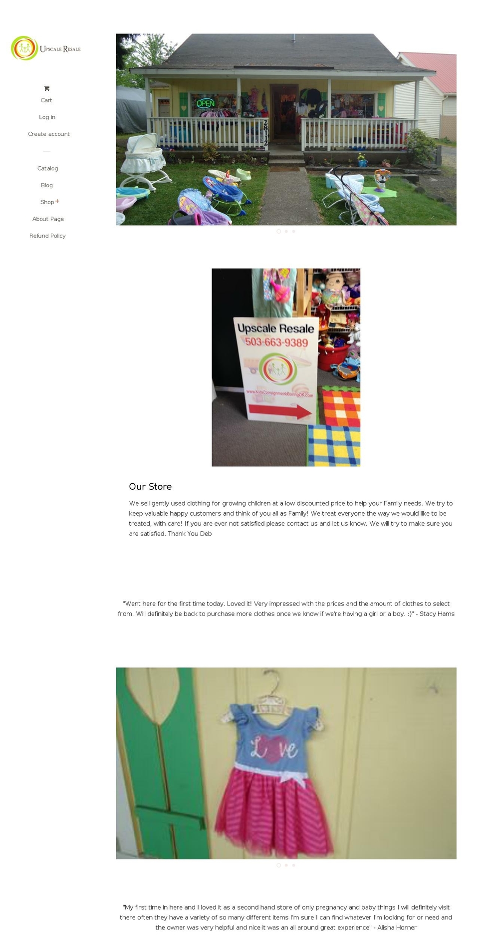 kidsresaleonline.com — Shopify storefront screenshot