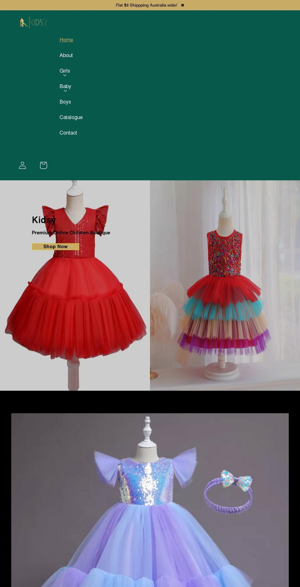 kidsy.com.au shopify website screenshot