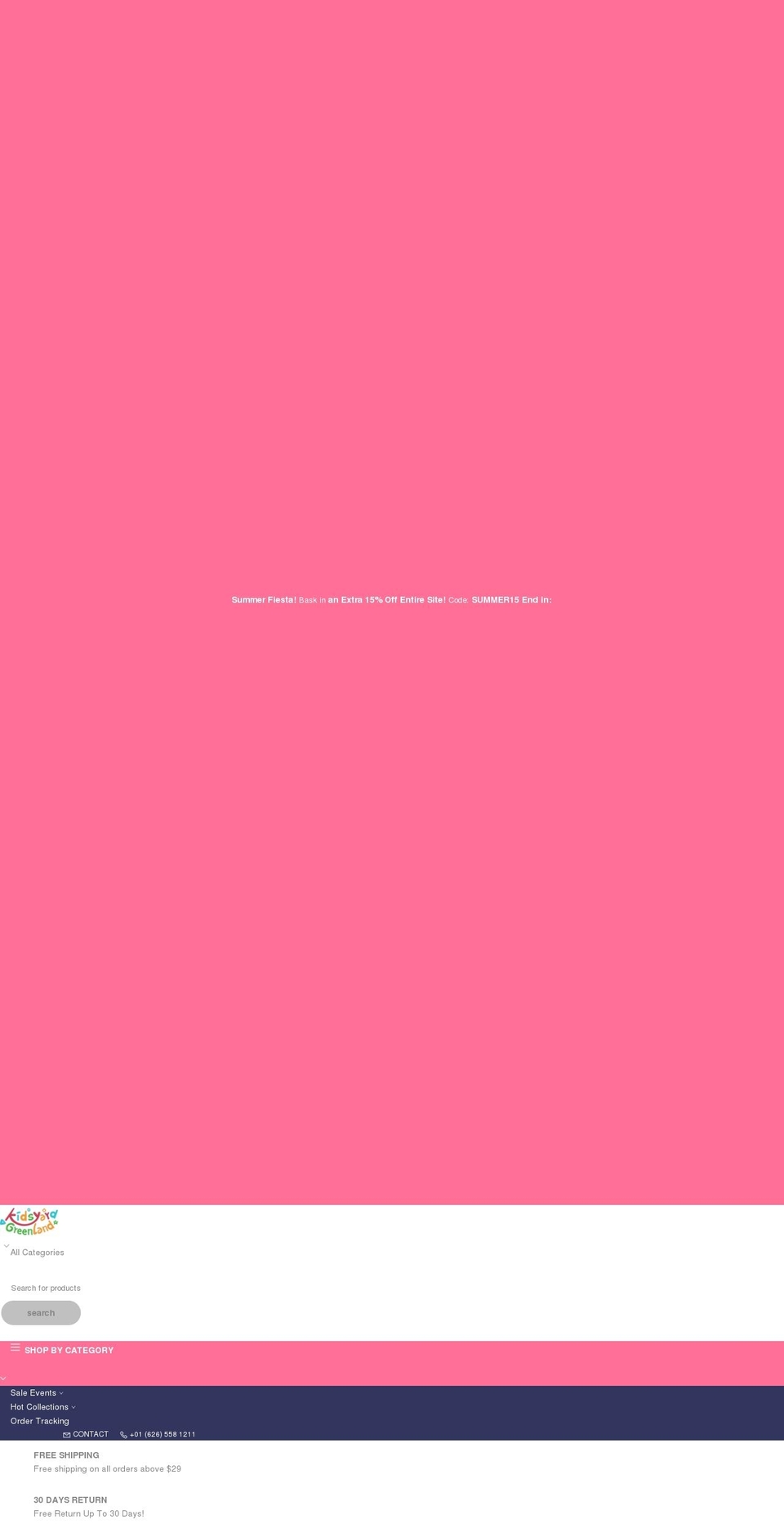 kidsyard-greenland.com shopify website screenshot