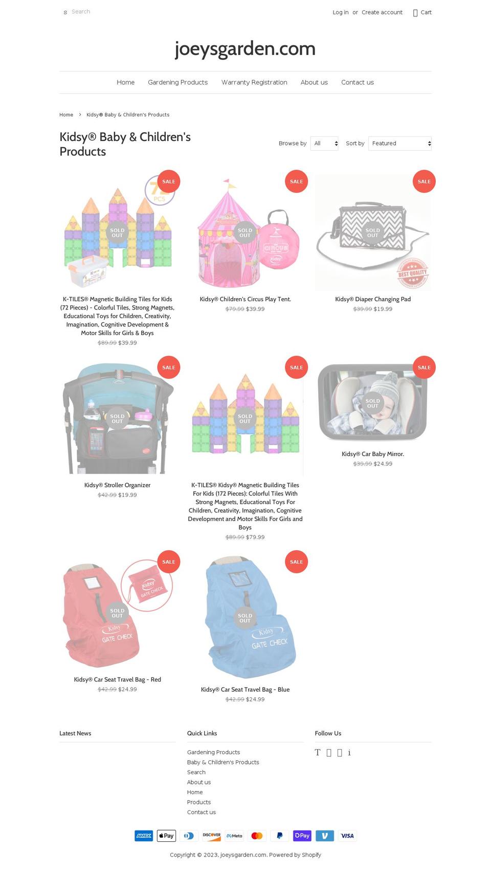 kidsytoys.com — Shopify storefront screenshot