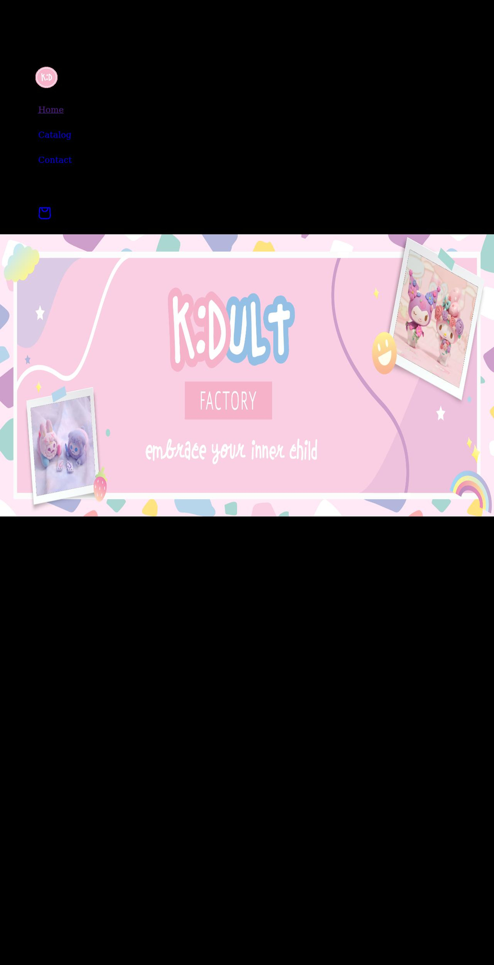 kidultfactory.com shopify website screenshot