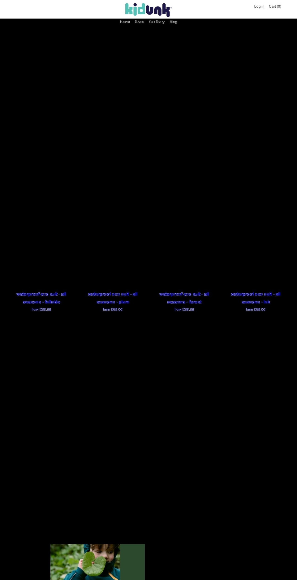 kidunk.com shopify website screenshot