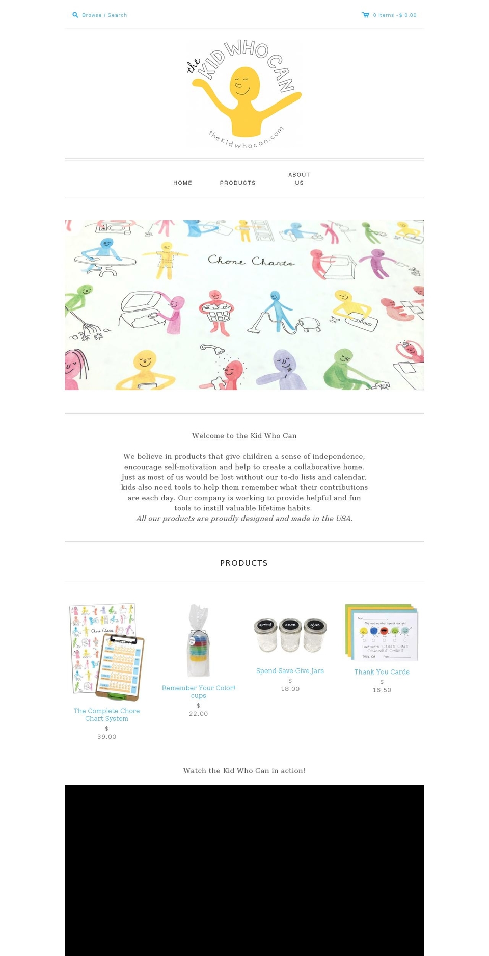 kidwhocan.com shopify website screenshot