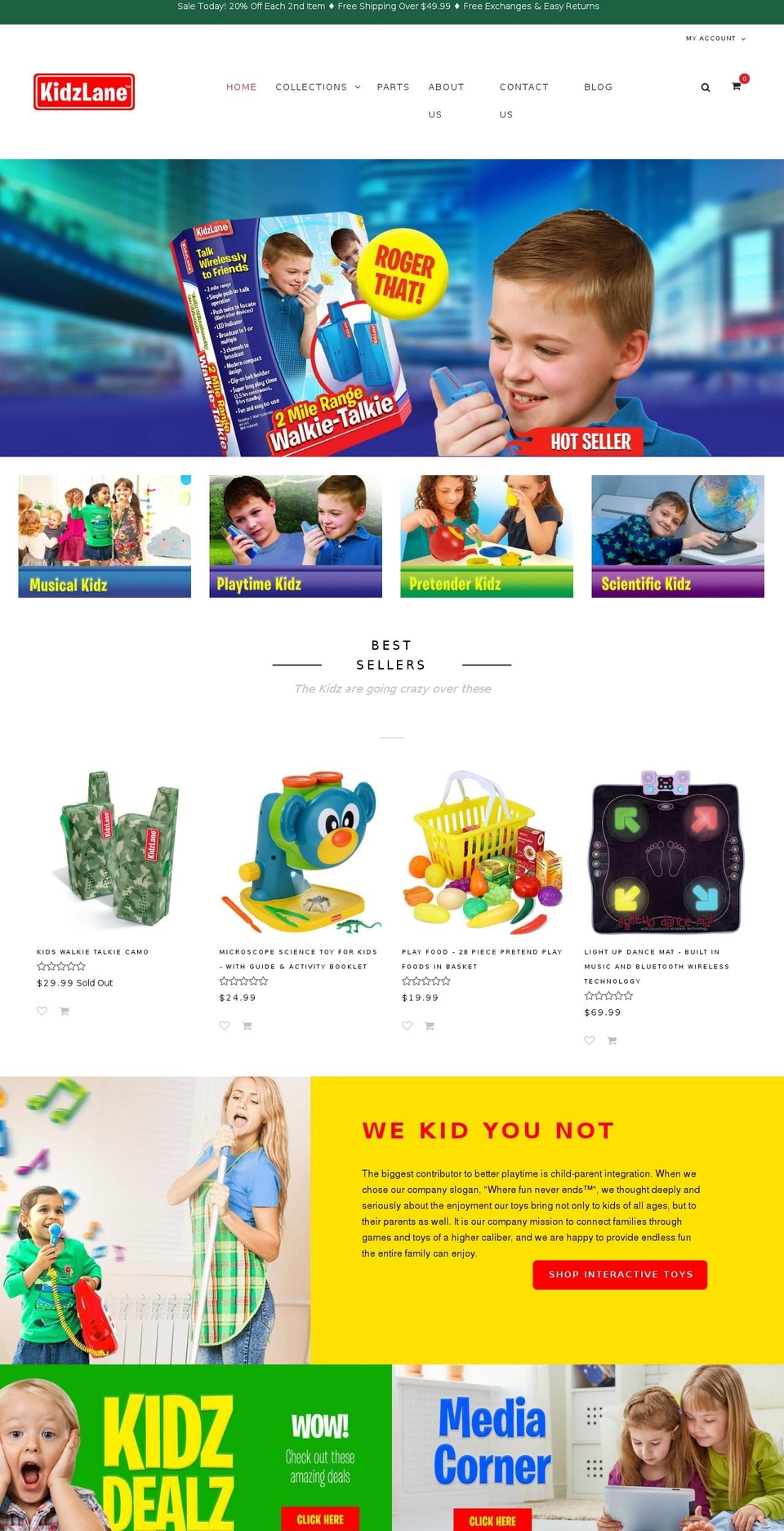 Toytown Shopify theme site example kidz-lane.myshopify.com