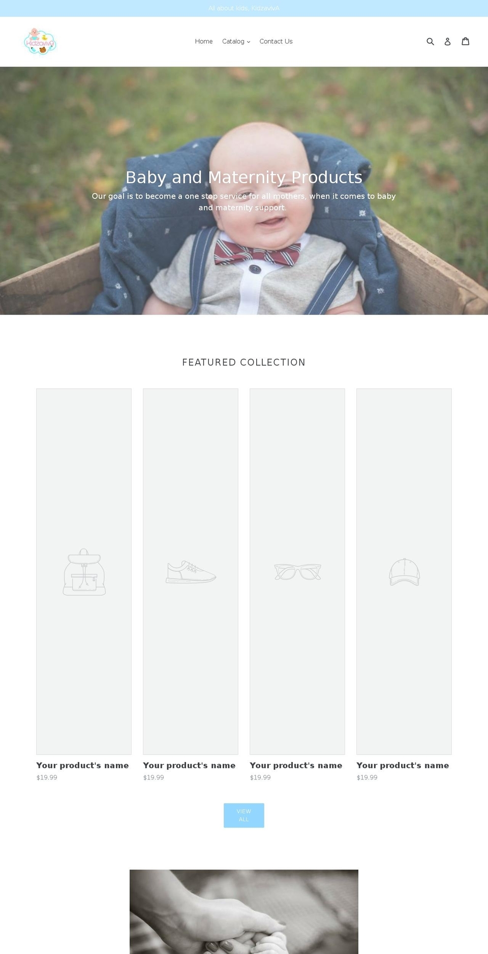 kidzaviva.com — Shopify storefront screenshot