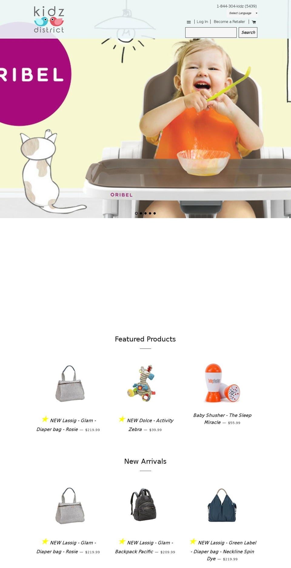 kidzdistrict.com shopify website screenshot