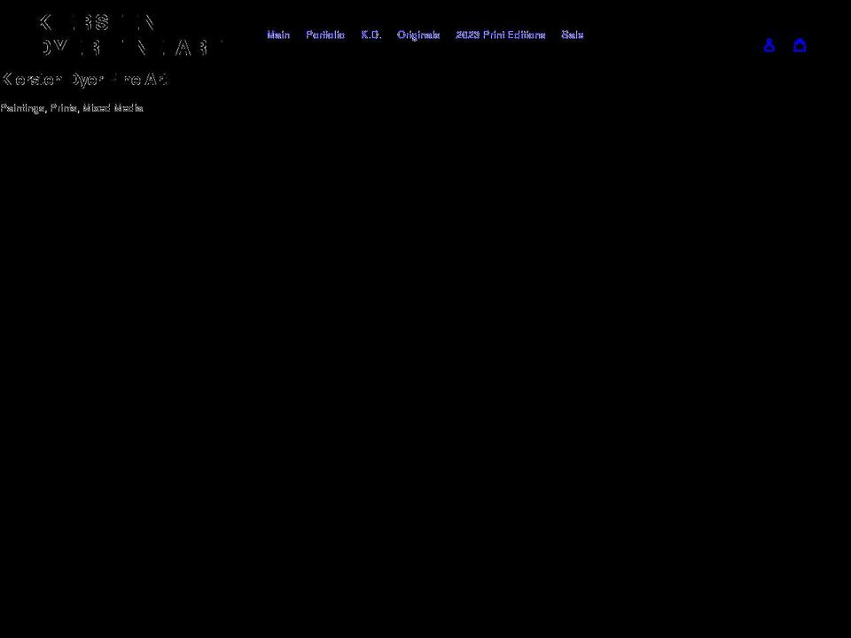 kierstendyerart.com shopify website screenshot