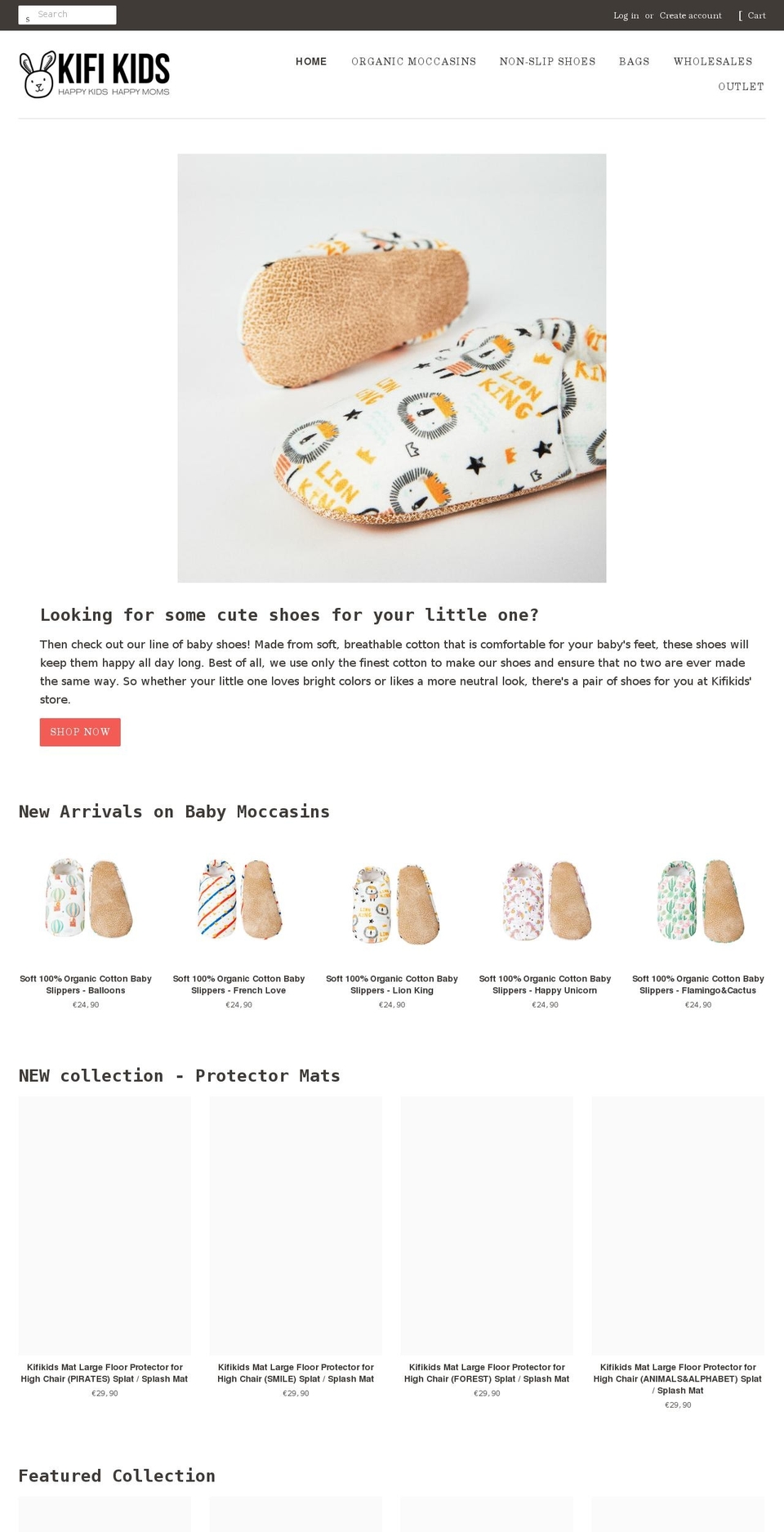 kifikids.com shopify website screenshot