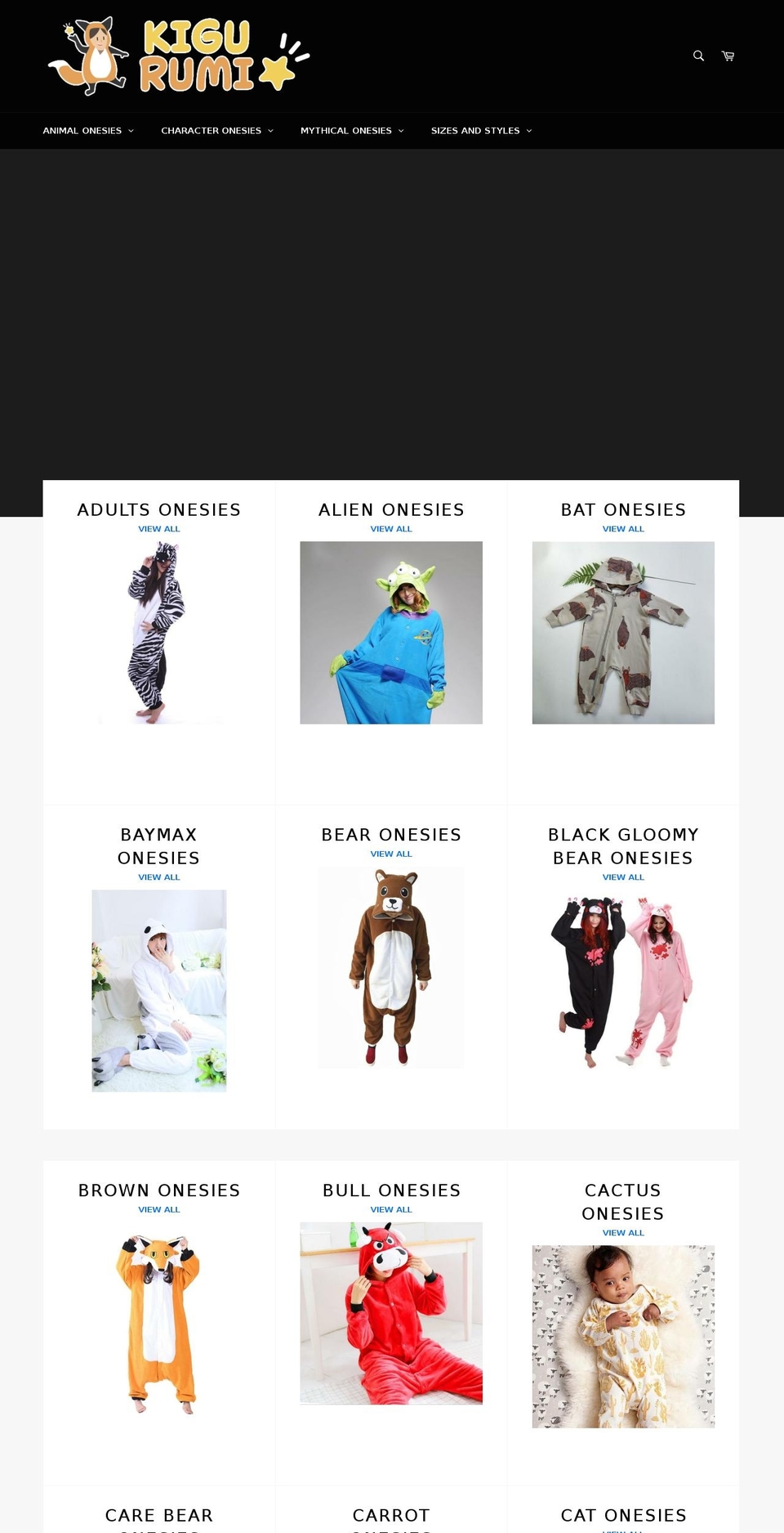 kigurumi.co shopify website screenshot