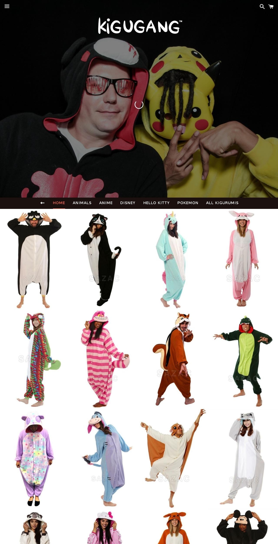 kigushop.com shopify website screenshot