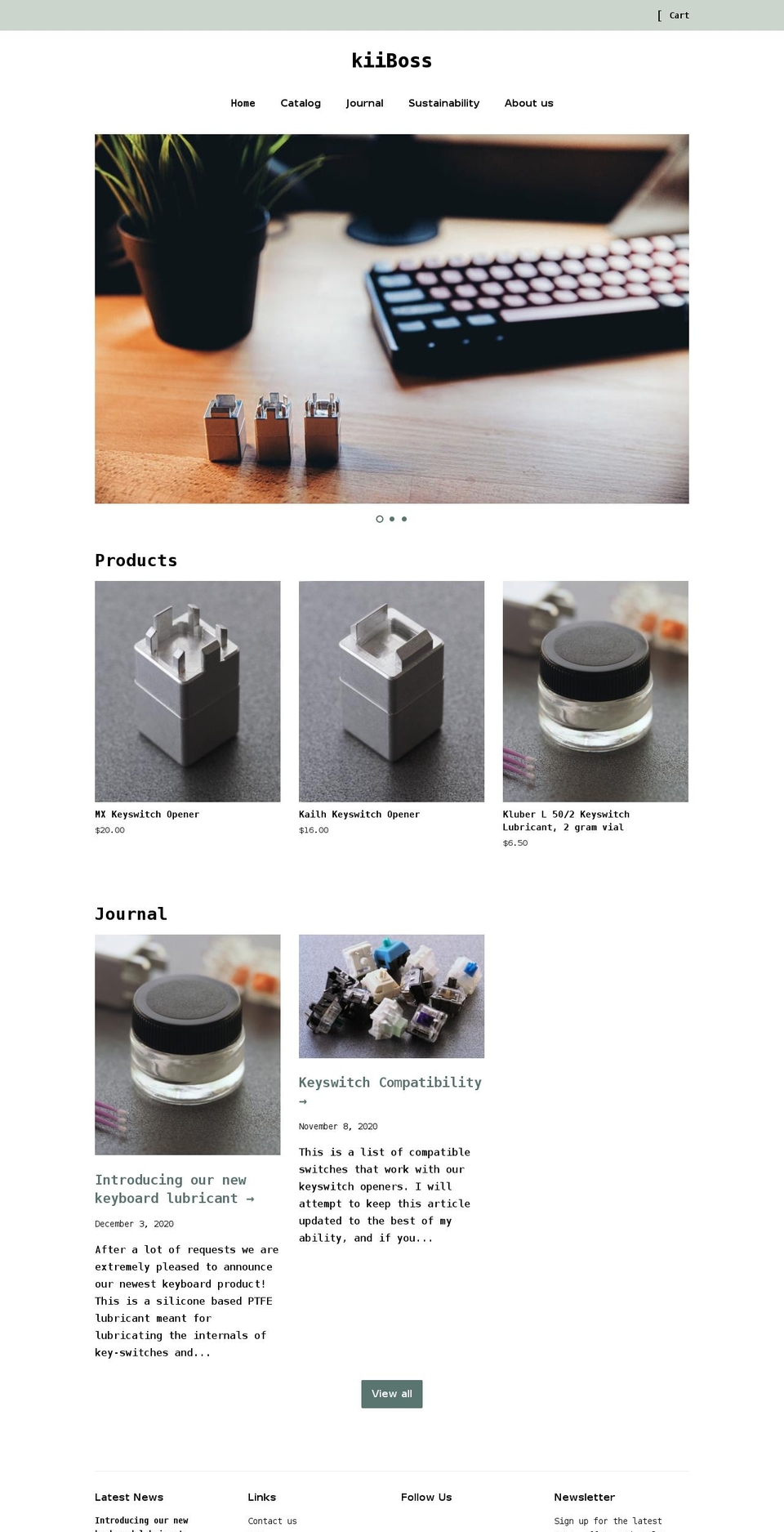 kiiboss.studio shopify website screenshot