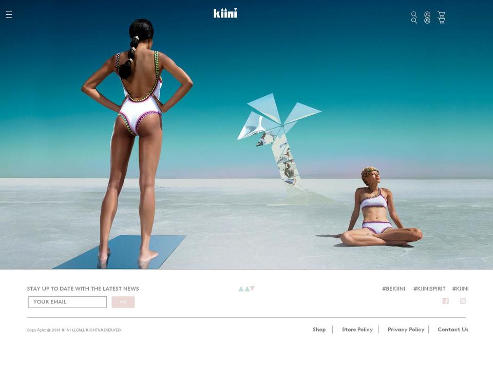 kiini.com shopify website screenshot