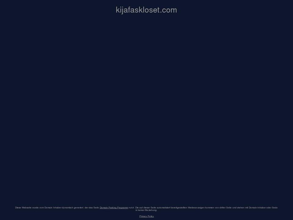 kijafaskloset.com shopify website screenshot