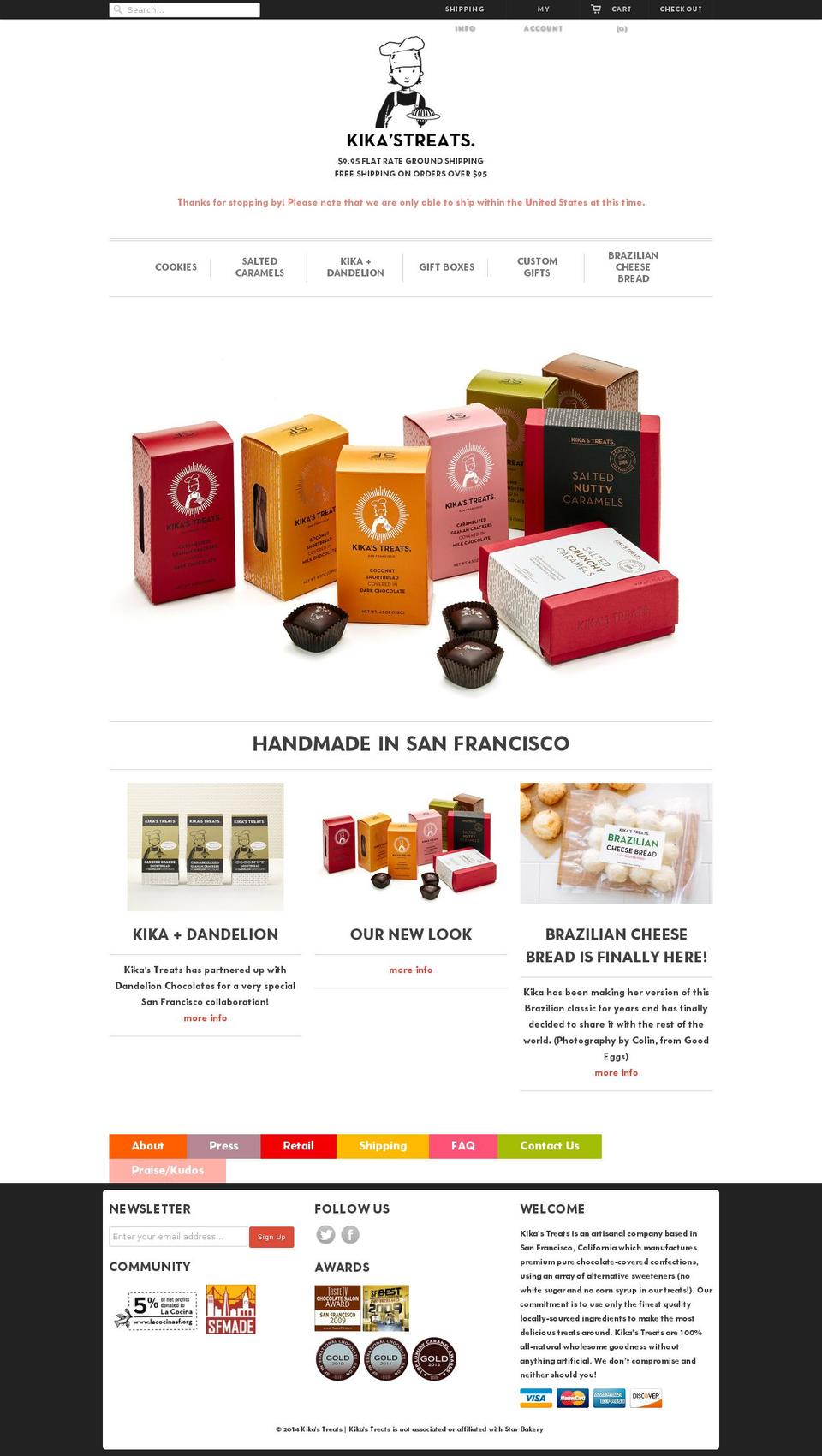 kikastreats.com shopify website screenshot