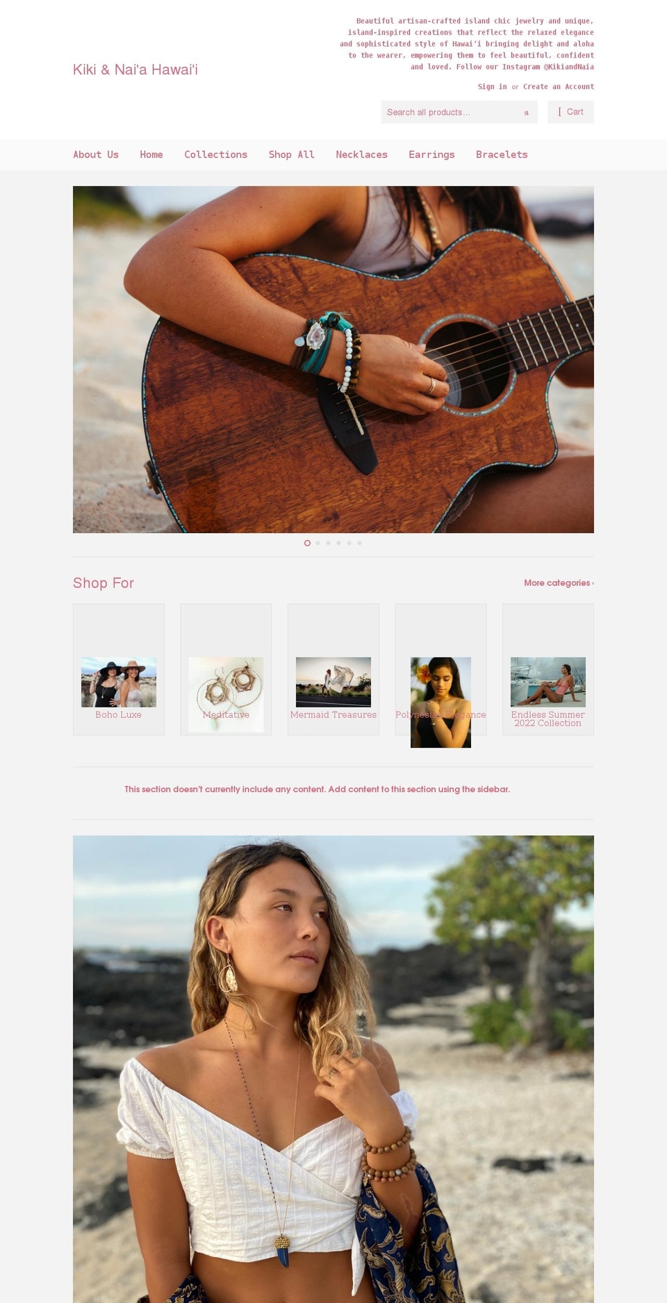 kikiandnaia.com shopify website screenshot