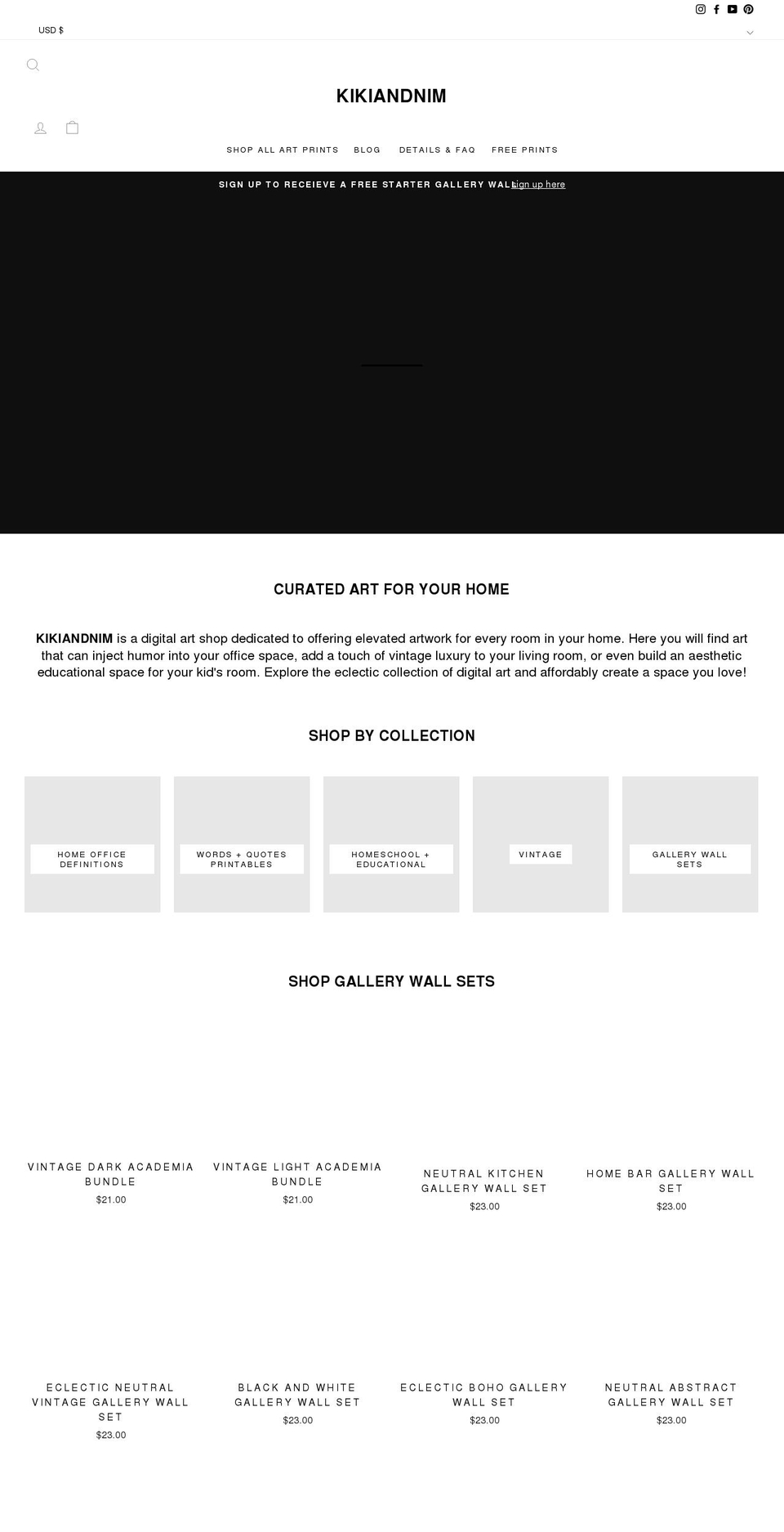 kikiandnim.com shopify website screenshot