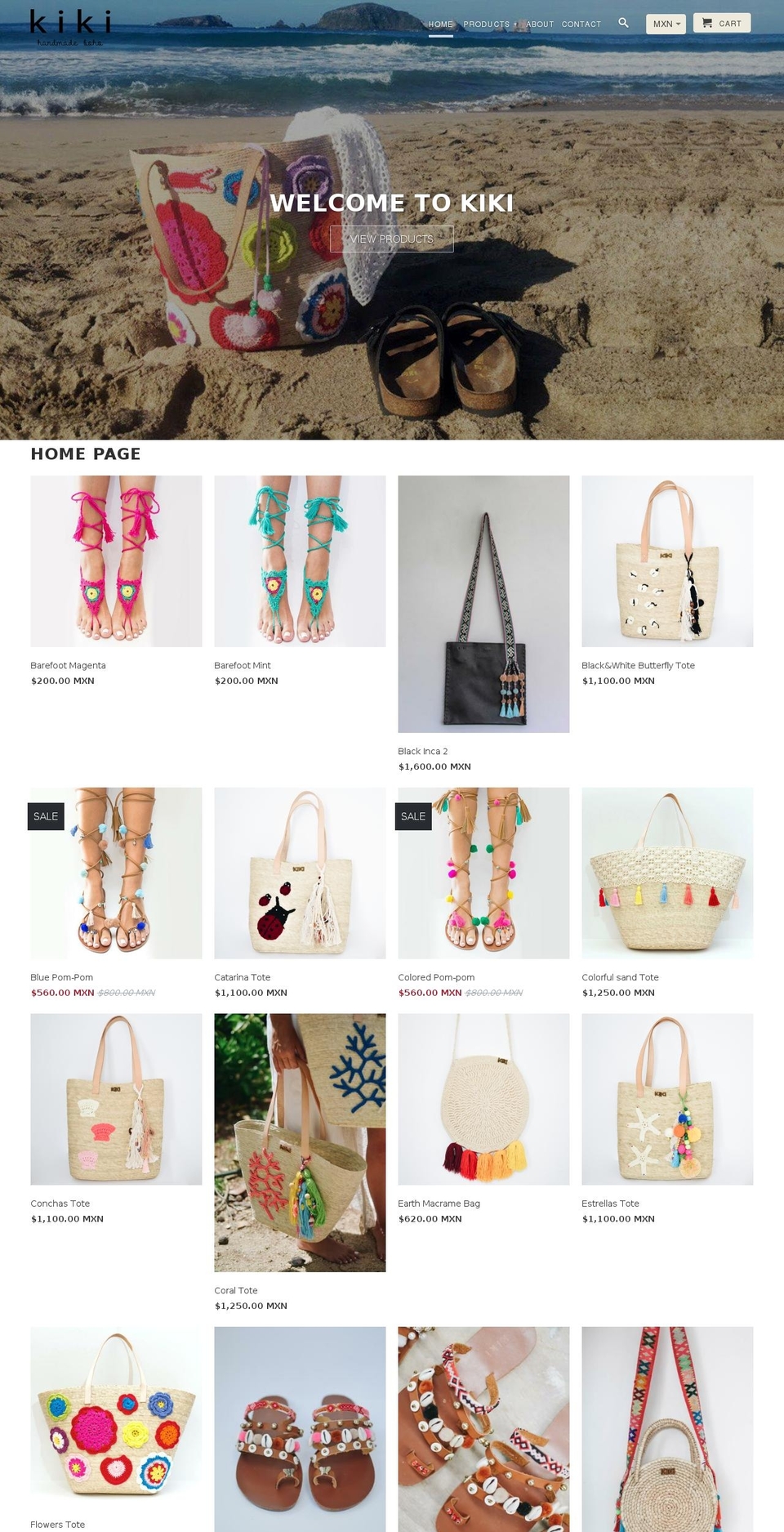 kikiboho.com shopify website screenshot