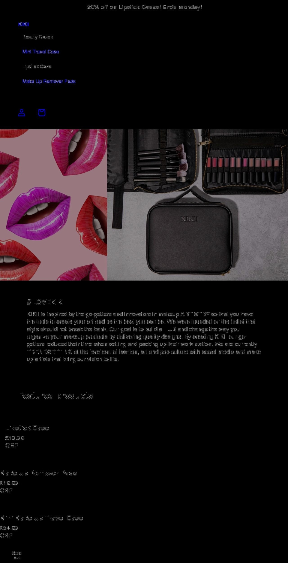 kikii.co.uk shopify website screenshot