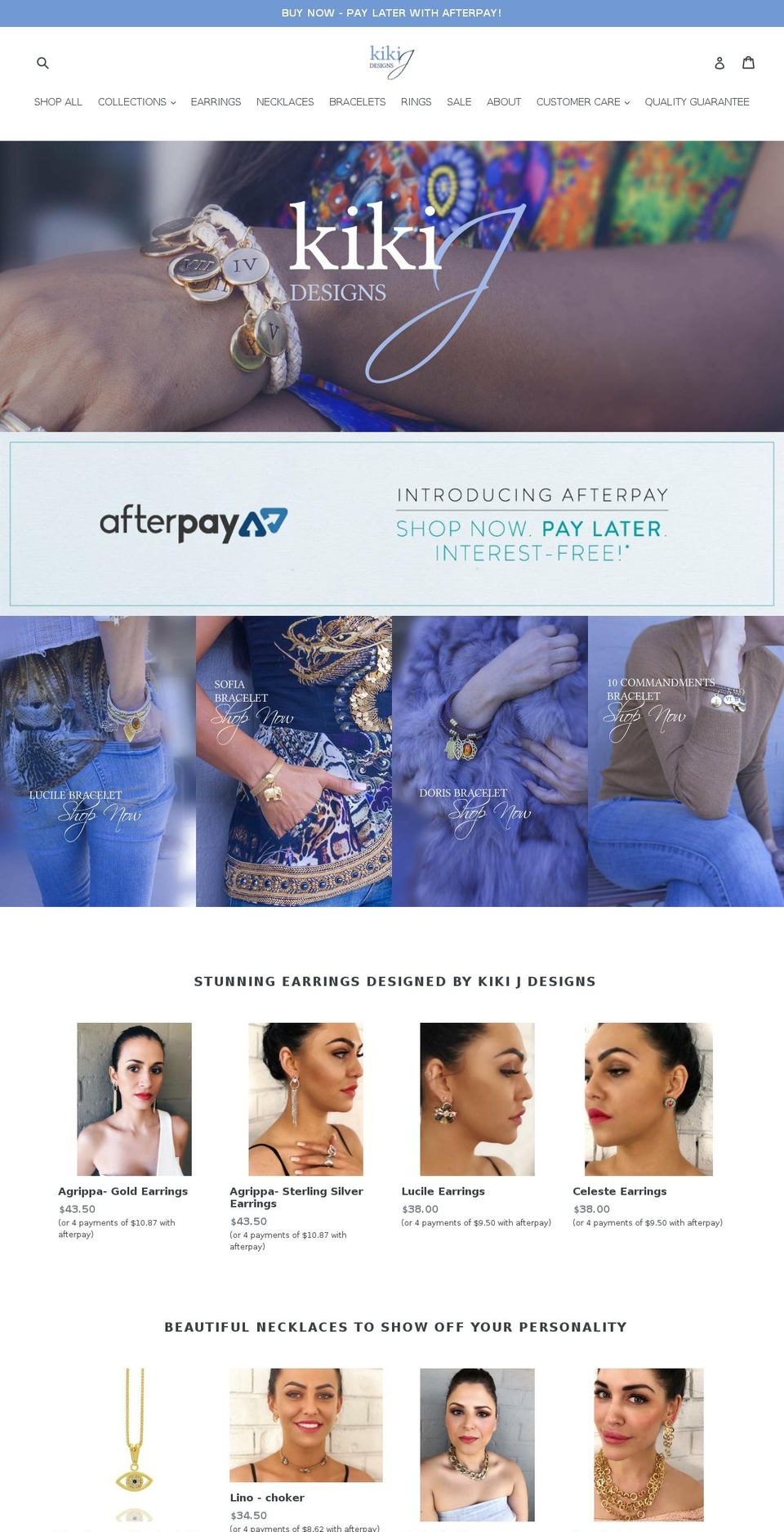 kikijdesigns.com.au shopify website screenshot