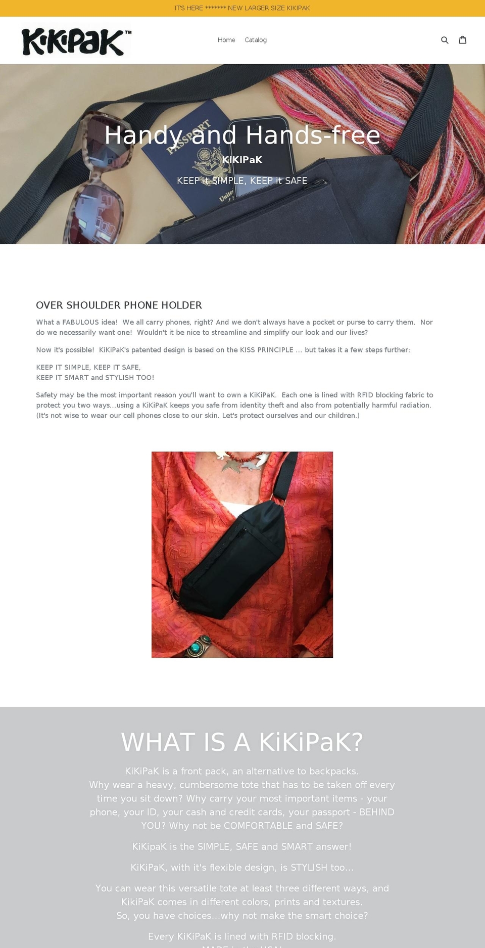kikipak.com — Shopify storefront screenshot