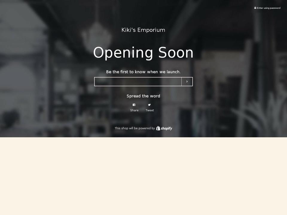 kikisemporium.com shopify website screenshot