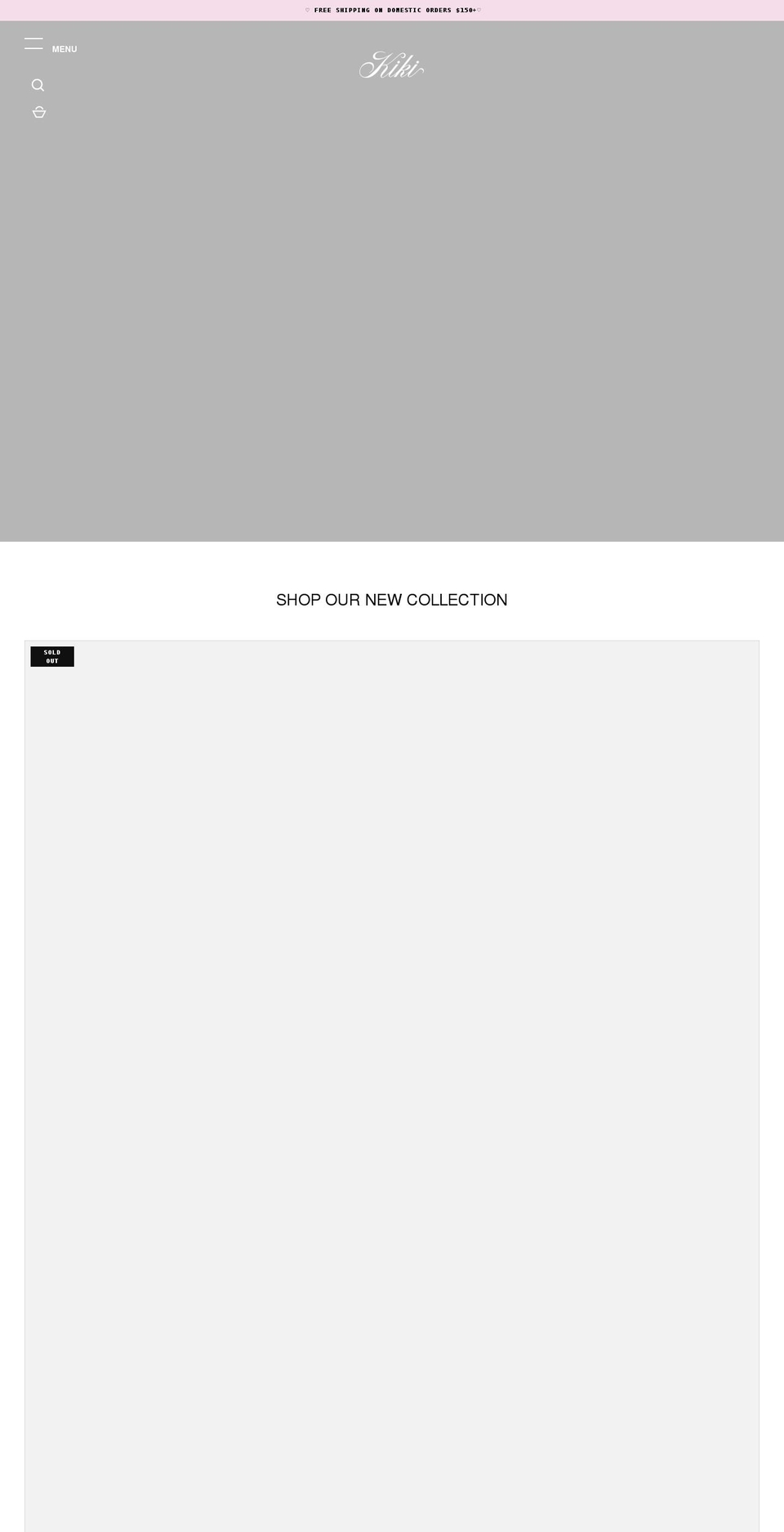 kikiskinis.com — Shopify storefront screenshot