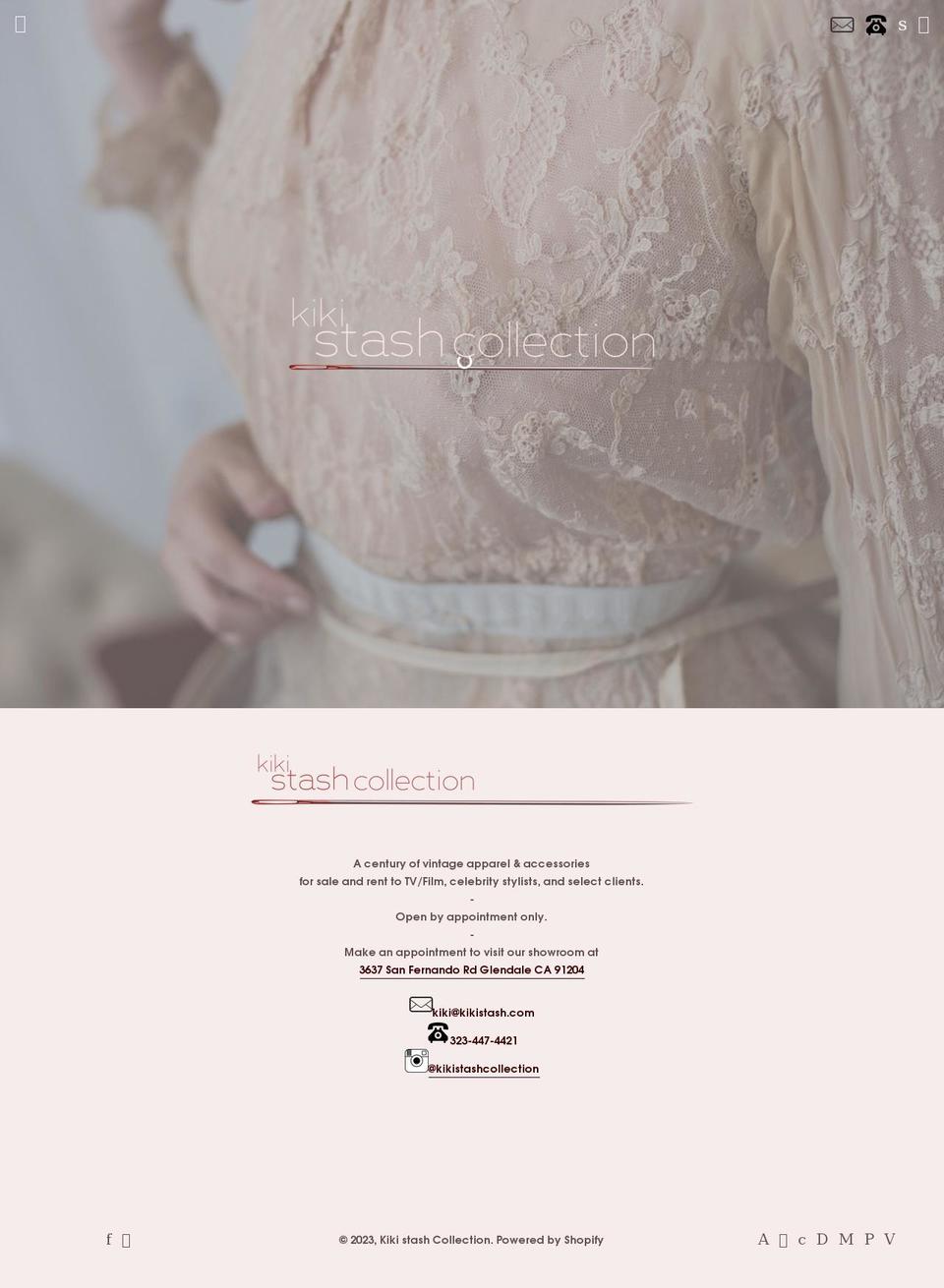 kikistashcollection.com shopify website screenshot