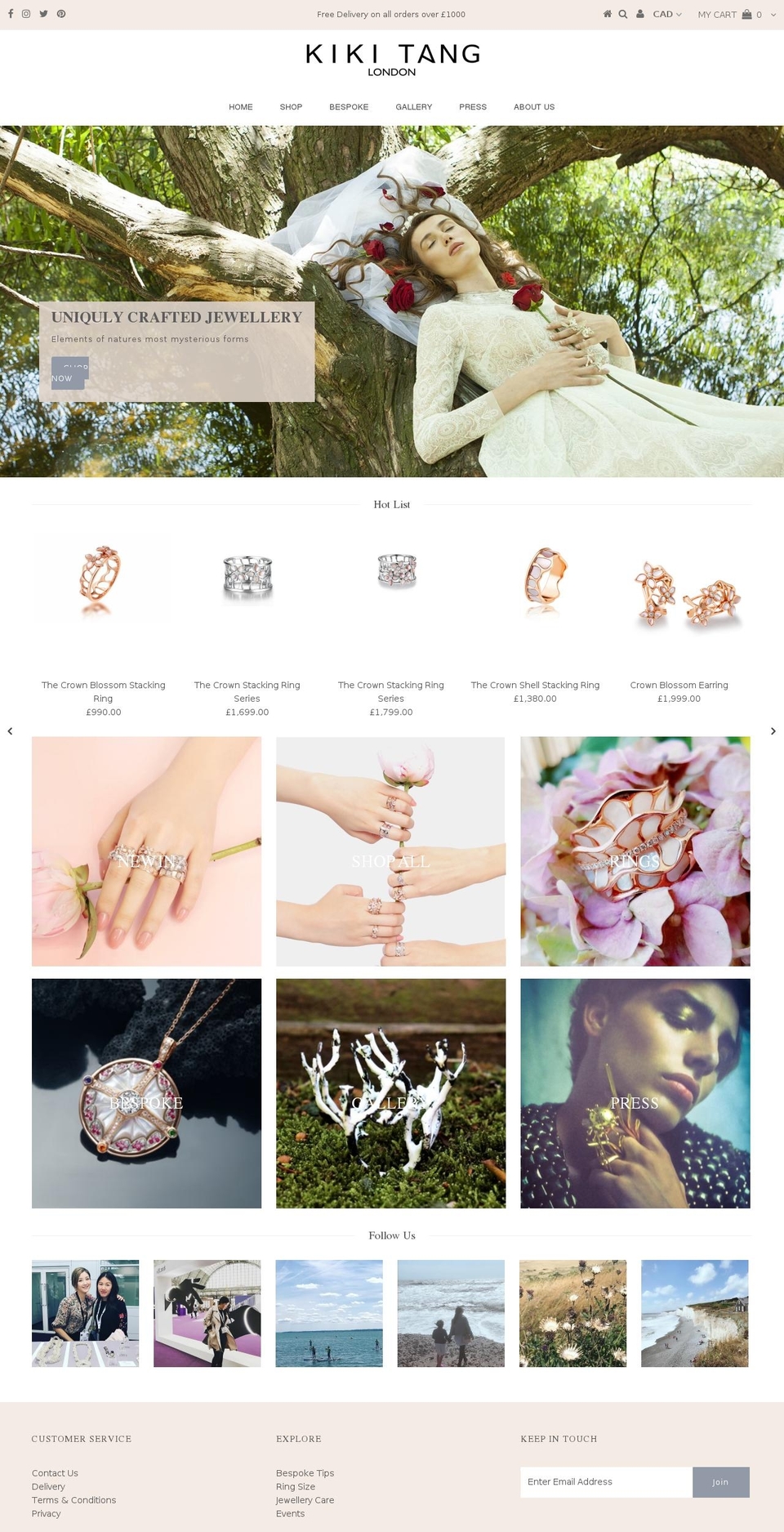 kikitanglondon.com — Shopify storefront screenshot