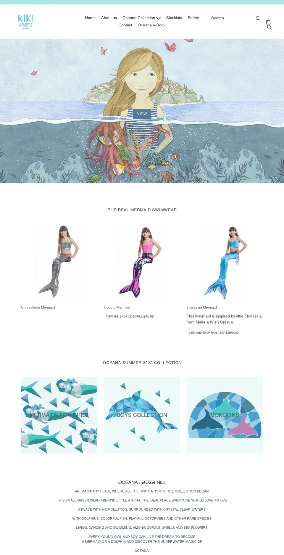 kikiwanders.com — Shopify storefront screenshot