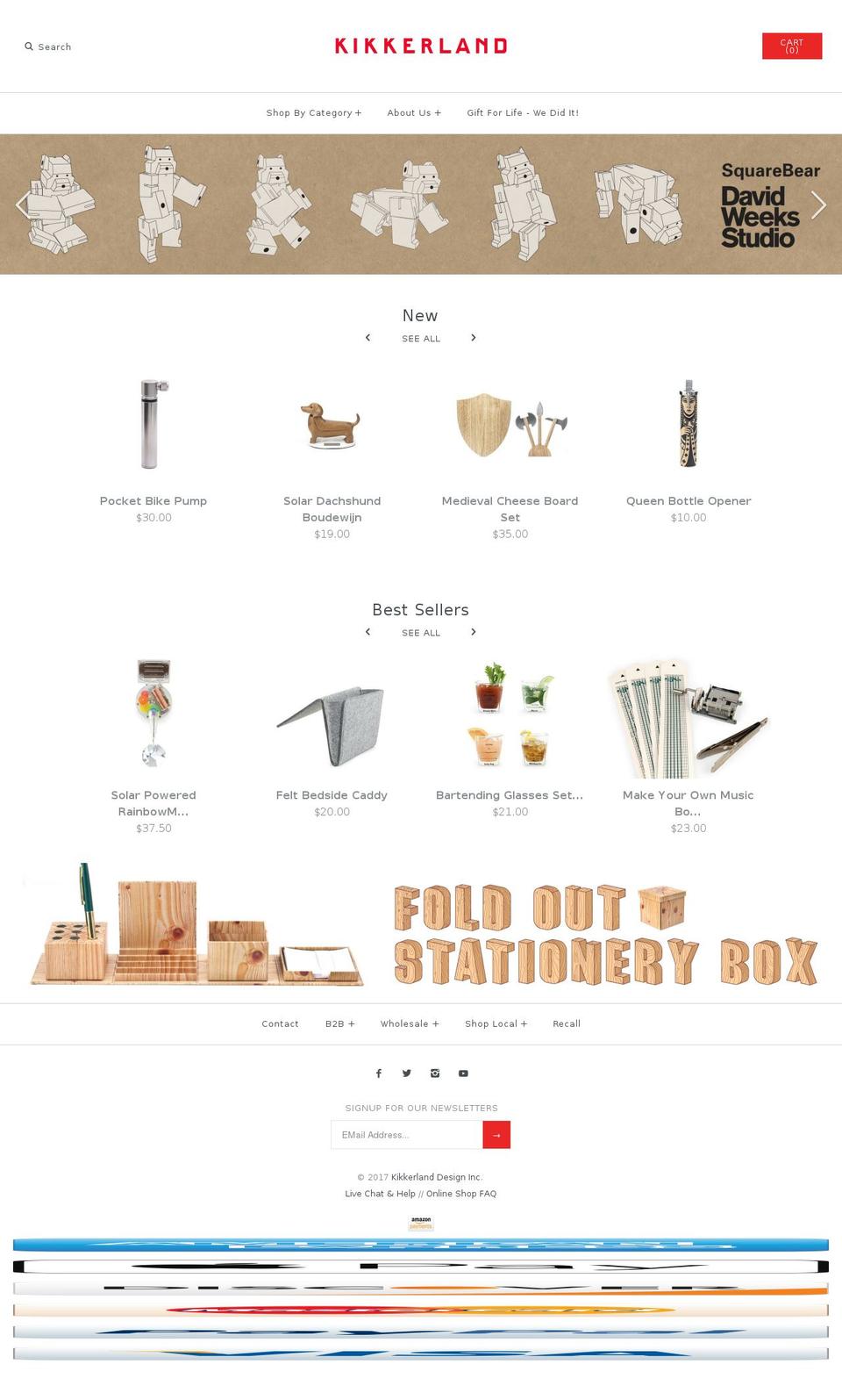 kikkerland.com.br shopify website screenshot