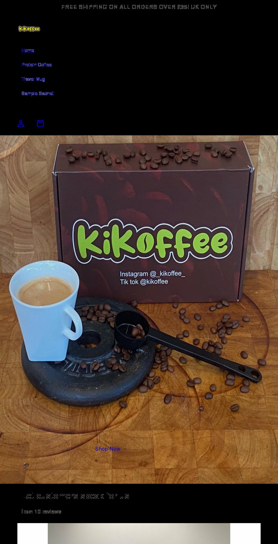 kikoffee.com shopify website screenshot