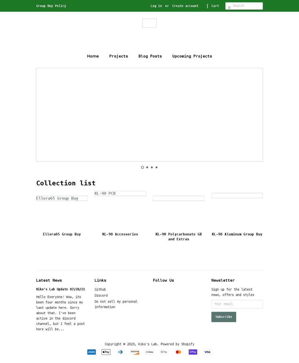 kikoslab.com shopify website screenshot