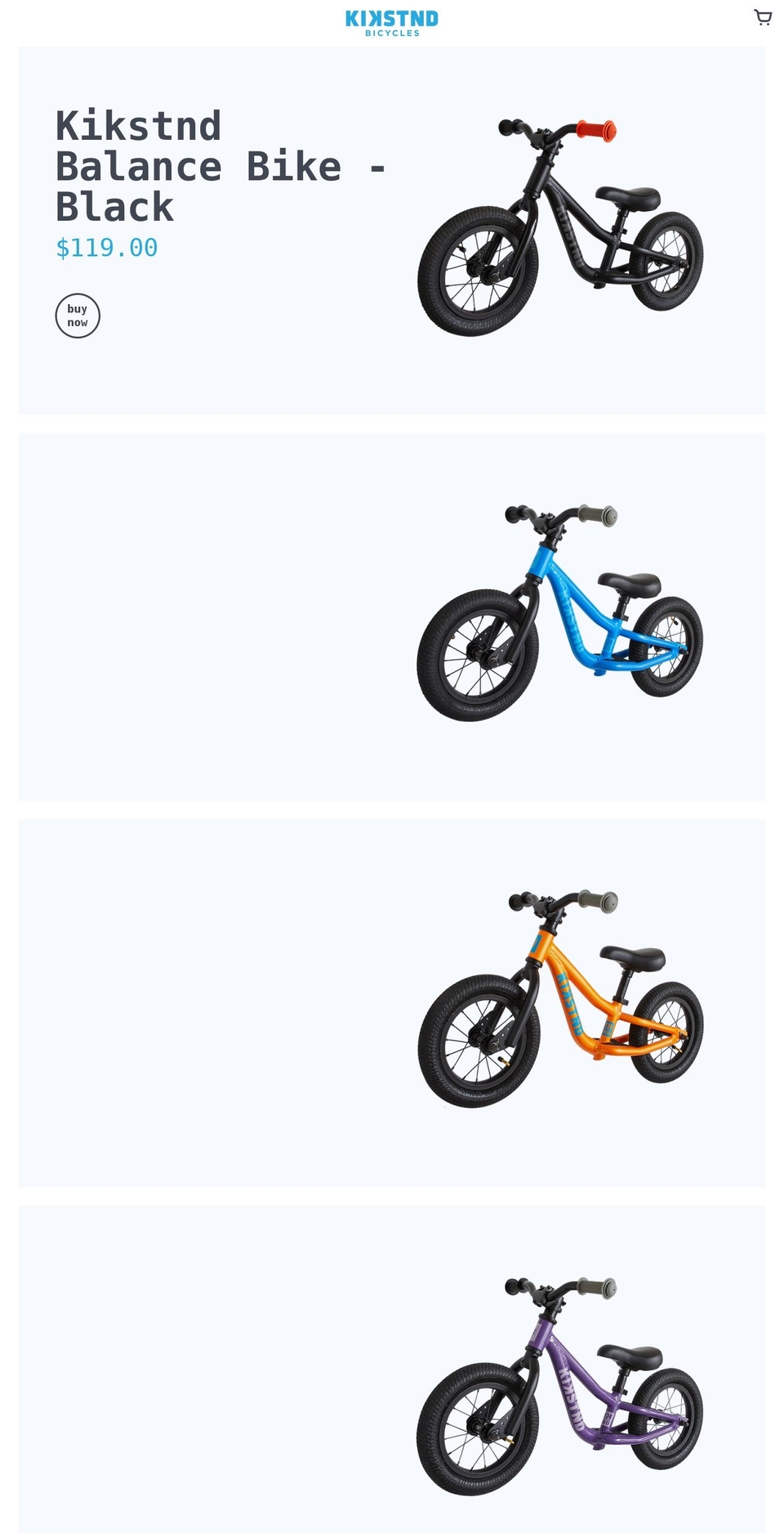 kikstnd.com shopify website screenshot