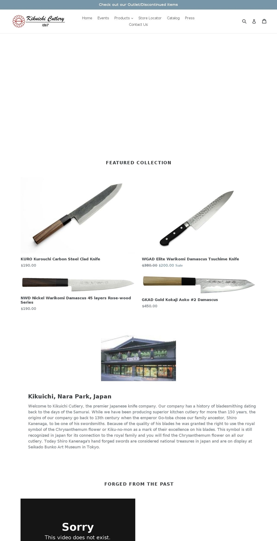 kikuichi.net shopify website screenshot