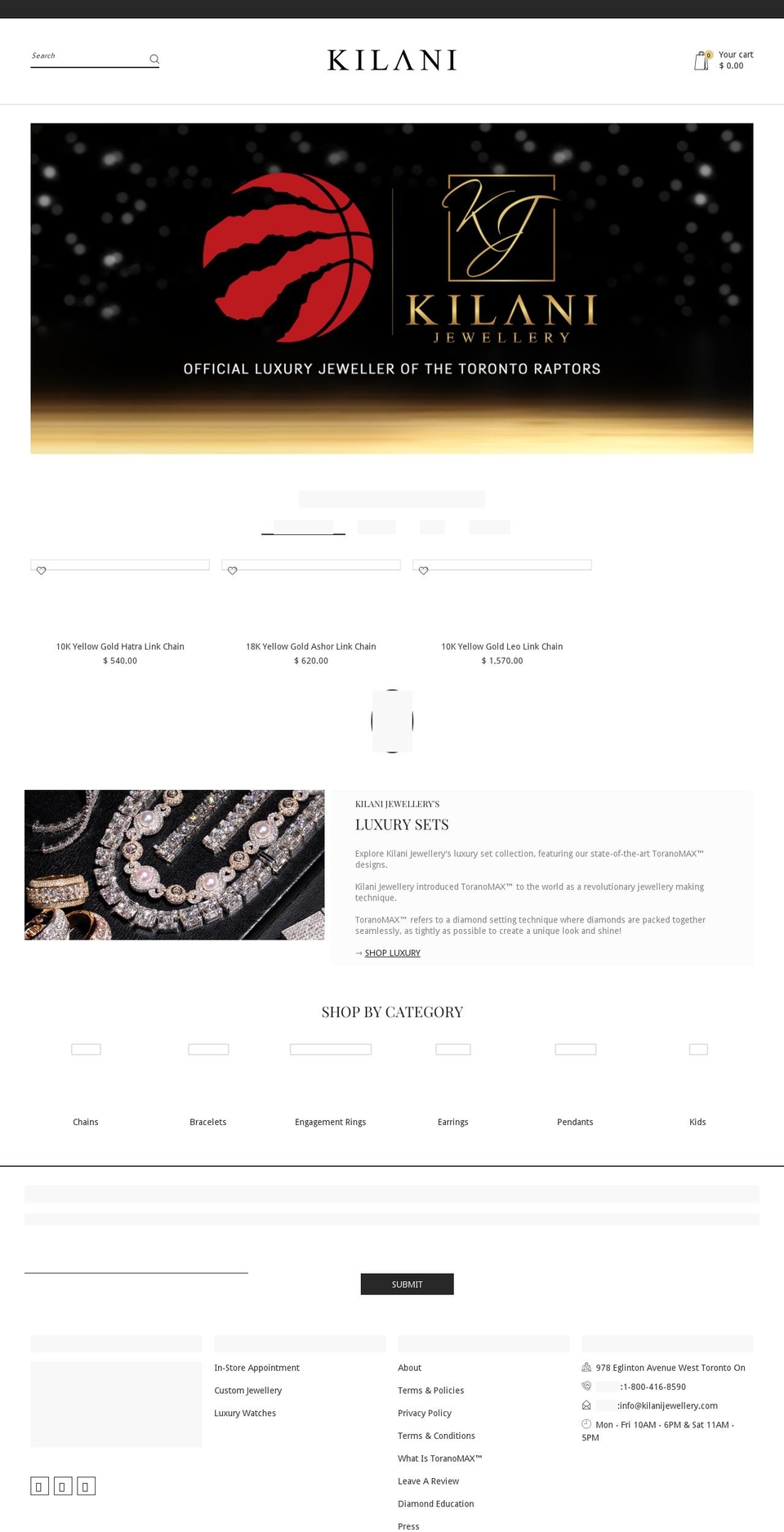 FASTEST Shopify theme site example kilanijewellery.com