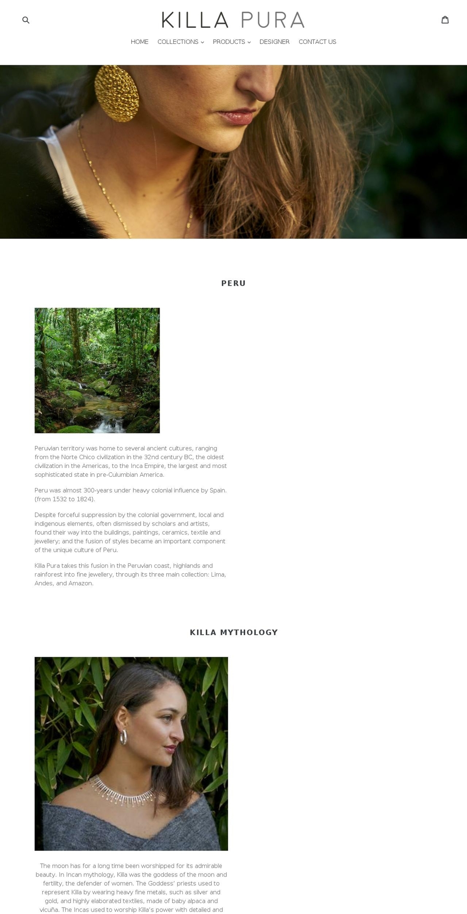 killa-pura.com shopify website screenshot
