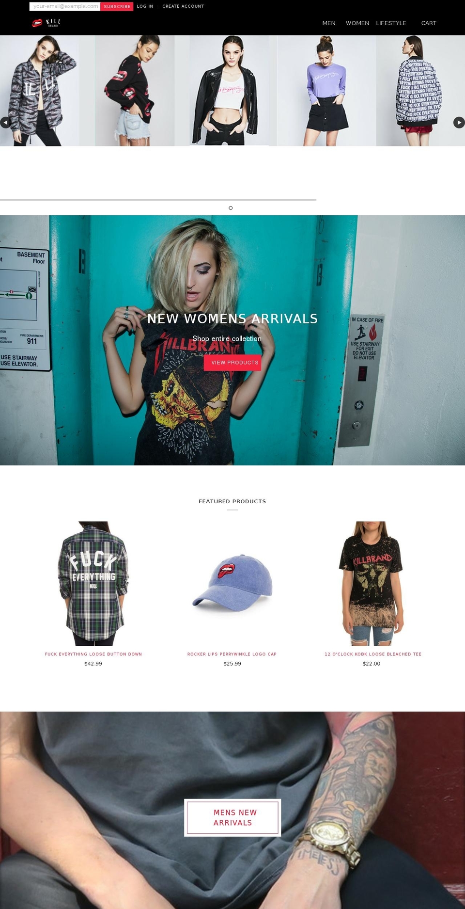 killbrandstore.com shopify website screenshot