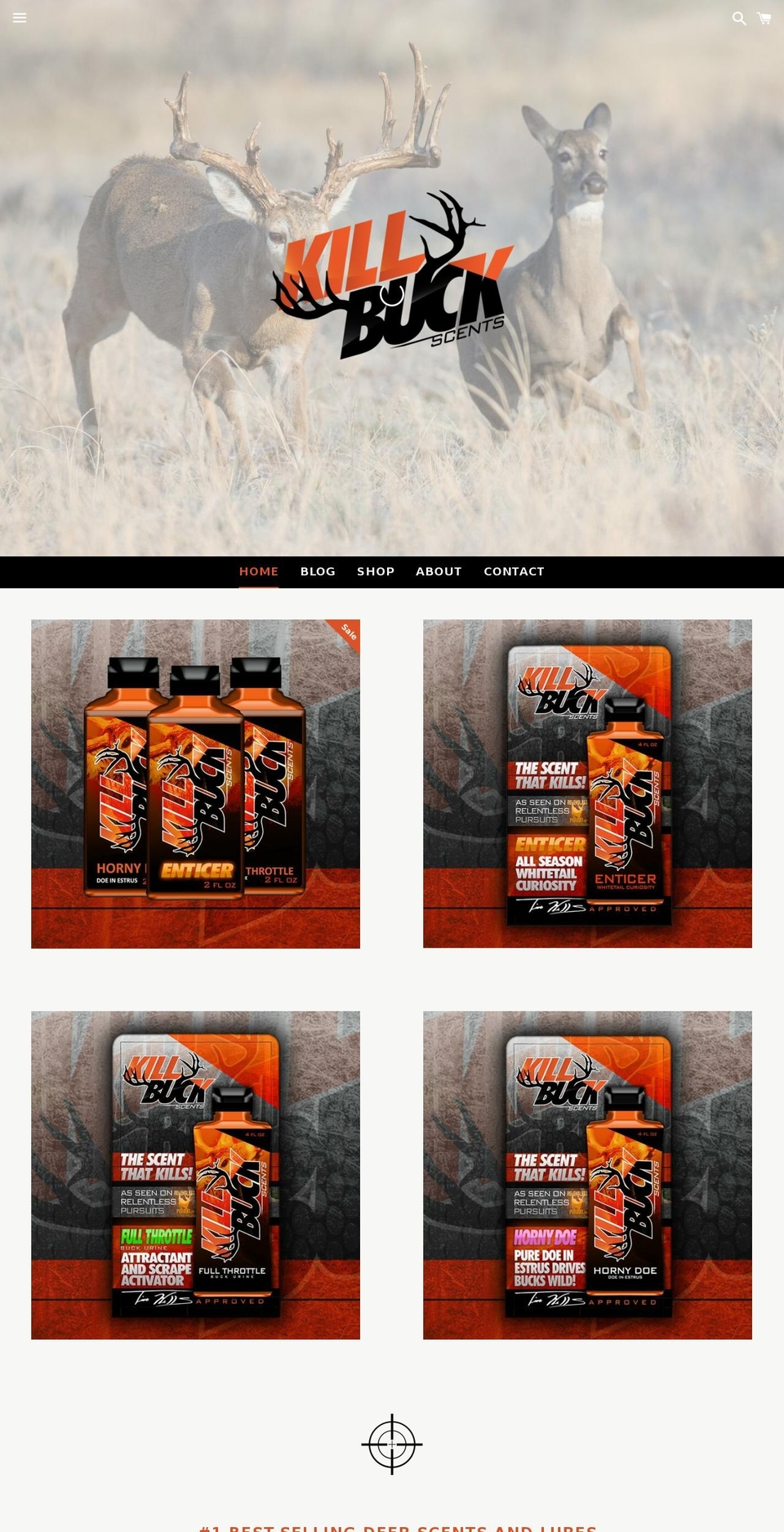 killbuck.com shopify website screenshot
