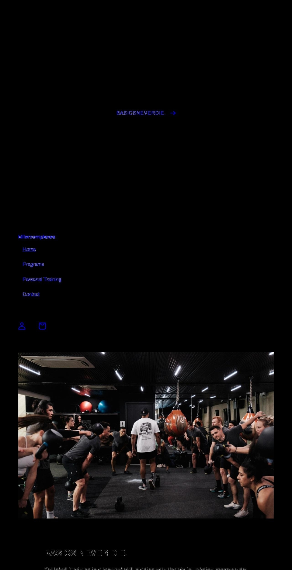 killercomplexes.com shopify website screenshot