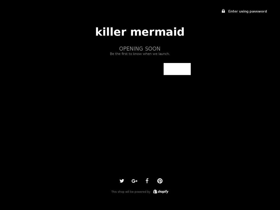 killermermaid.com — Shopify storefront screenshot