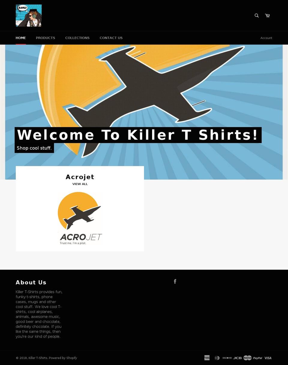 killertshirts.net shopify website screenshot