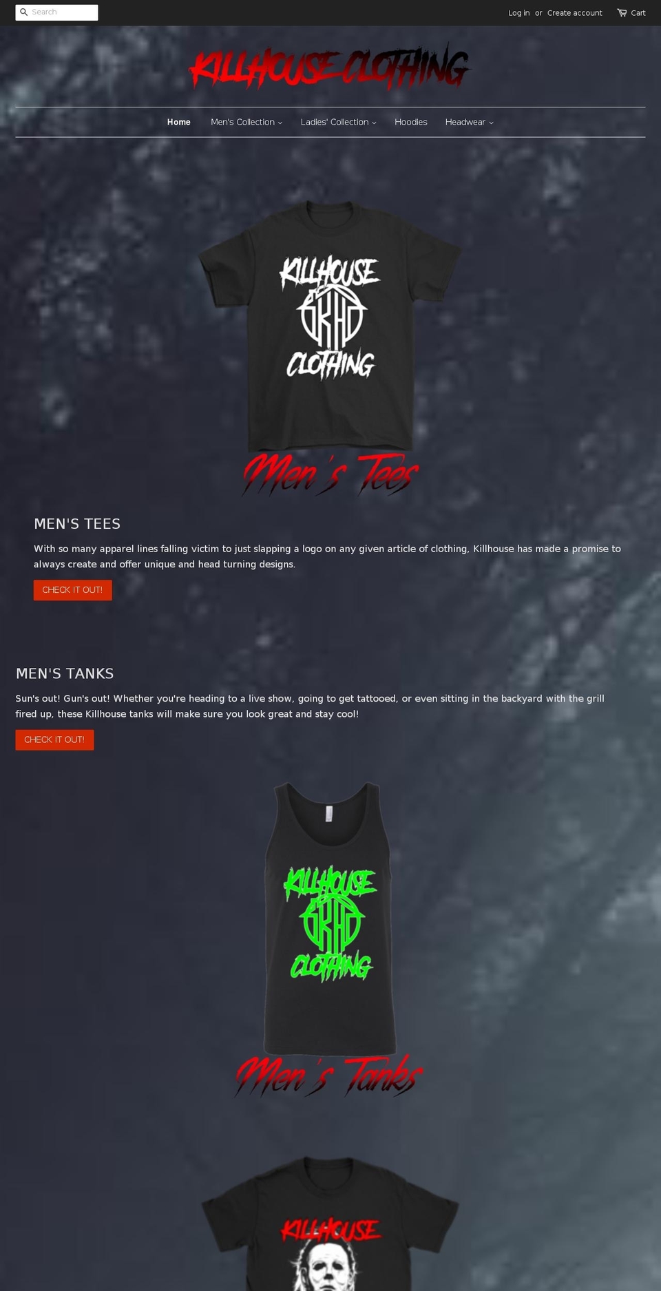 killhouseclothing.com — Shopify storefront screenshot