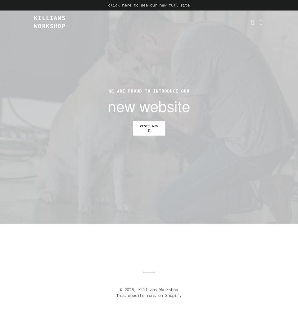 killians-workshop.myshopify.com shopify website screenshot