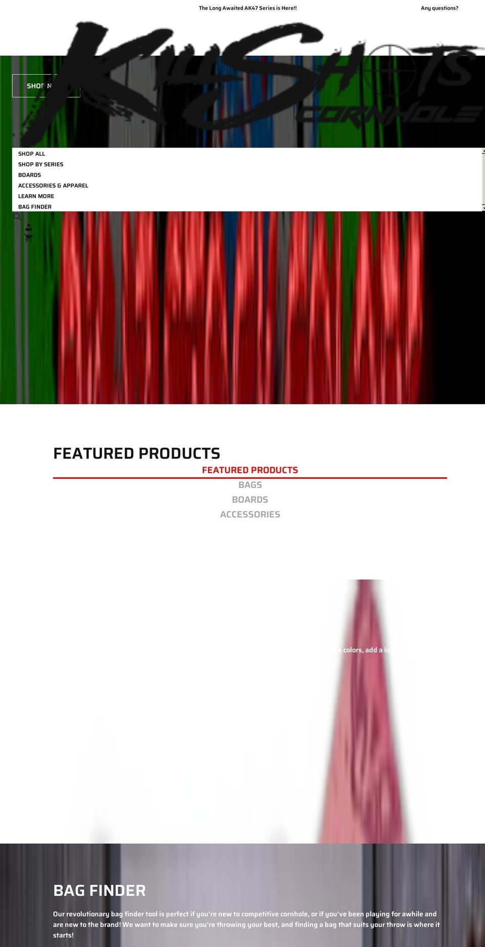 killshotscornhole.com shopify website screenshot
