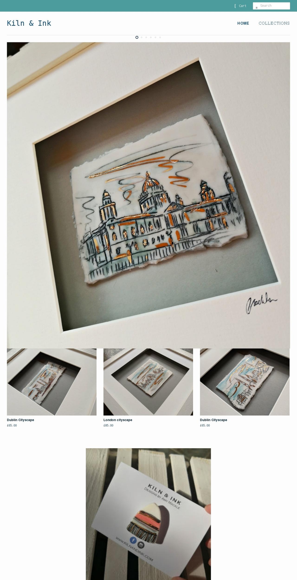 kilnandink.com shopify website screenshot