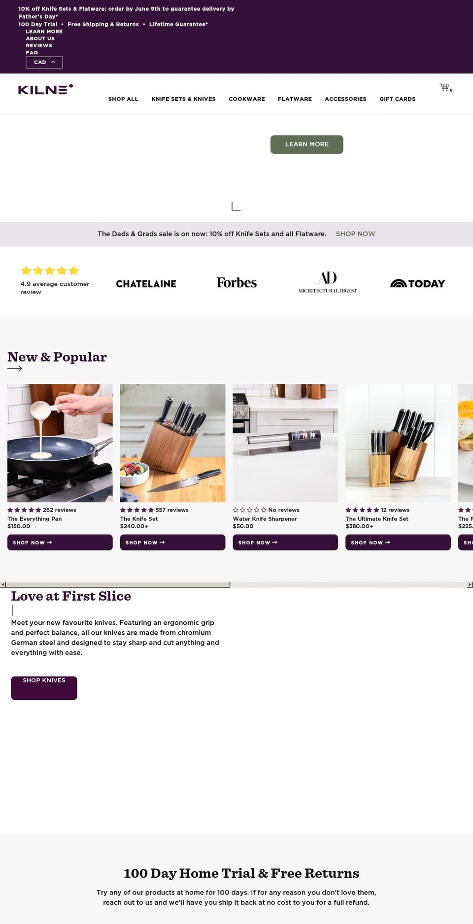 - LIVE Shopify theme site example kilne.com