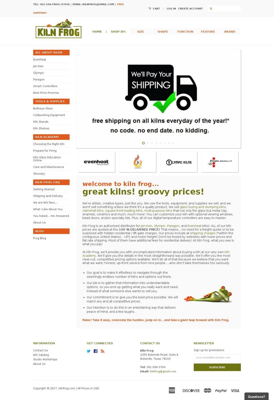 *CWC-Classic-Kiln Frog Shopify theme site example kilnfrog.com
