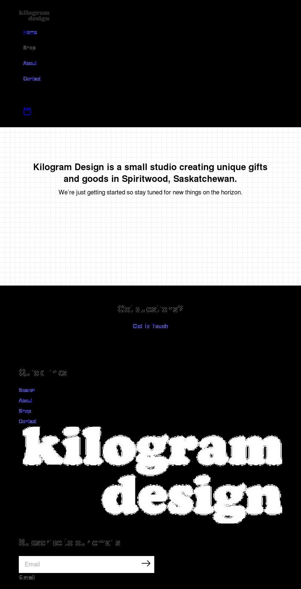 kilogram.design shopify website screenshot
