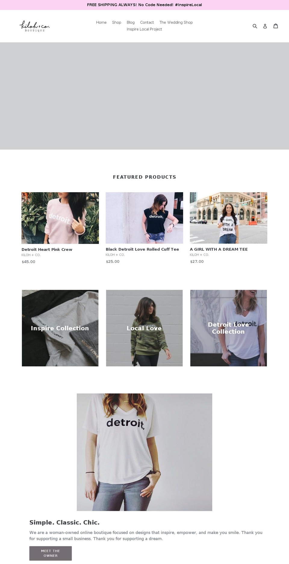 kilohandco.com shopify website screenshot