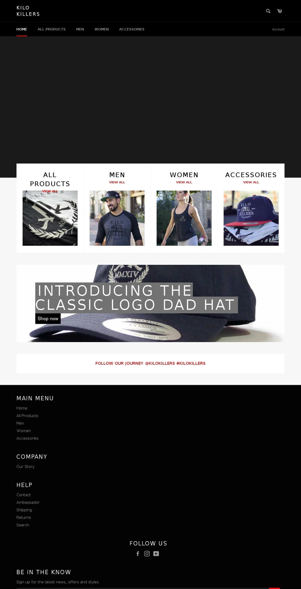 kilokillers.com — Shopify storefront screenshot